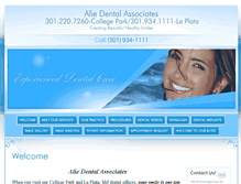 Tablet Screenshot of aliedentistry.com